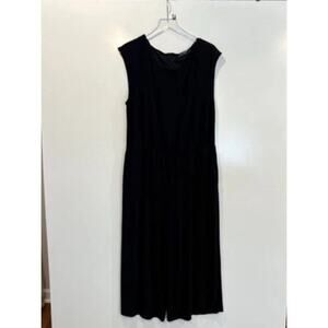 Lauren Ralph Lauren Black Jumpsuit Wide Leg Cropped Womens Size‎ XL (1609)